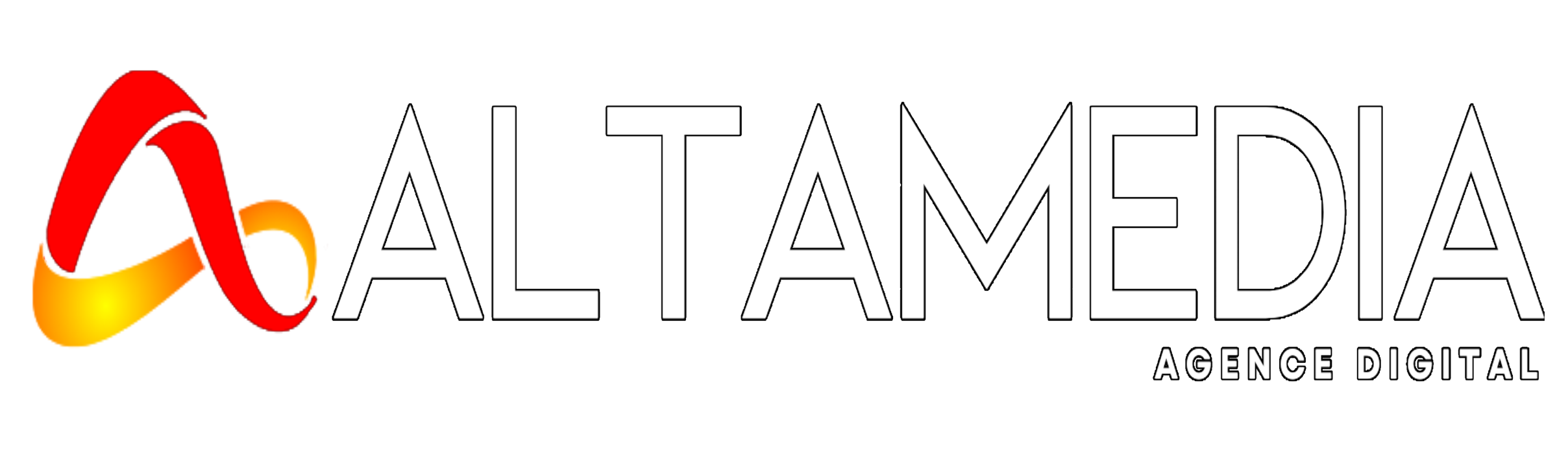LOGO ALTAMEDIA 2024 blanc petit logo